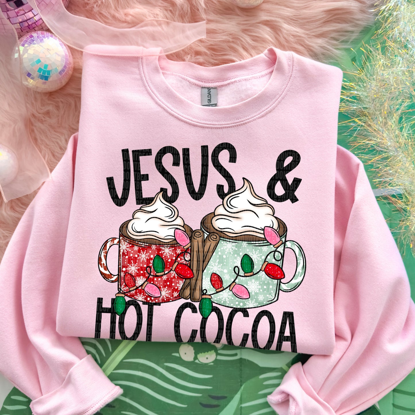 Jesus & Hot Cocoa DTF Transfer