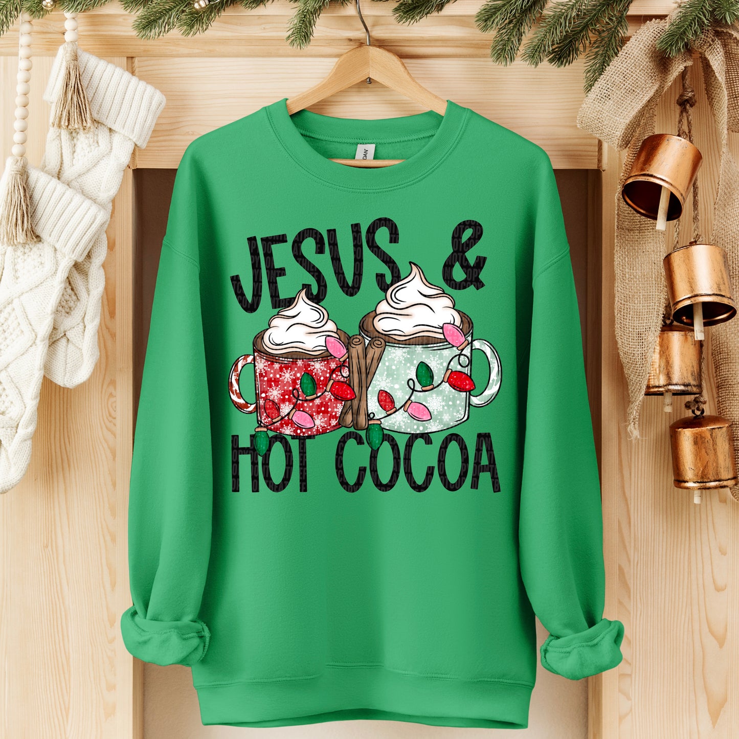 Jesus & Hot Cocoa DTF Transfer