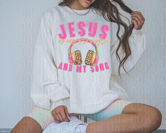 Jesus Is My Strength DTF Transfer