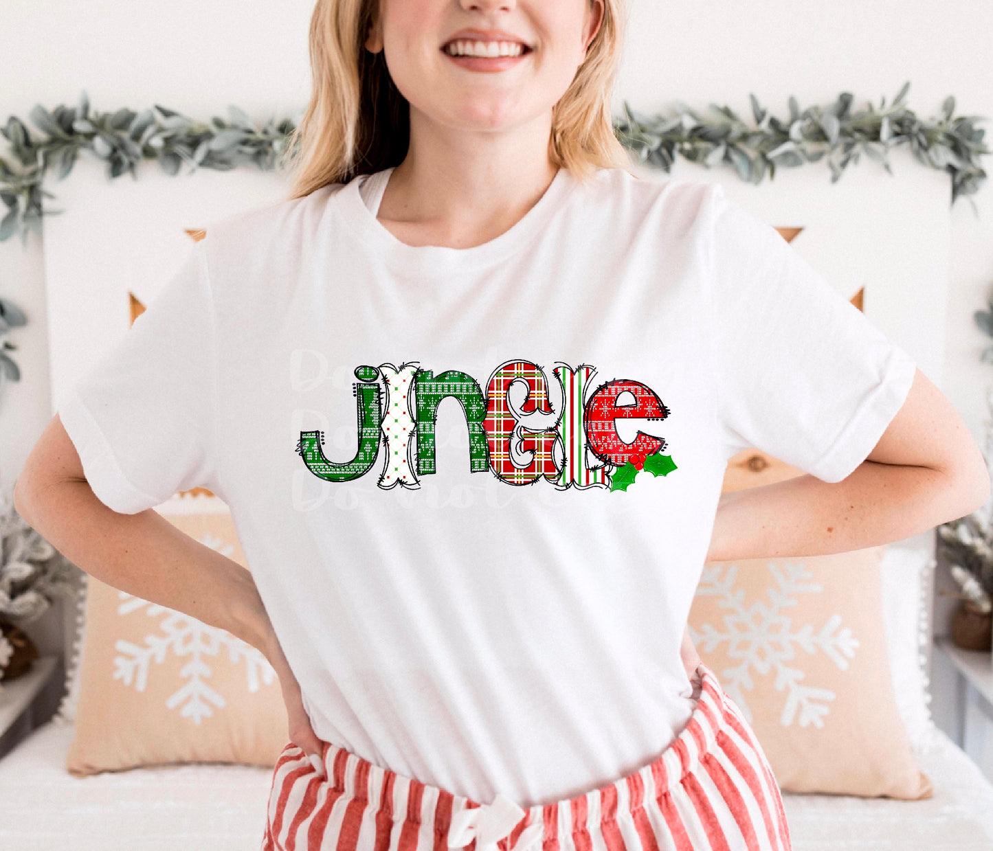 Jingle Word Art DTF Transfer