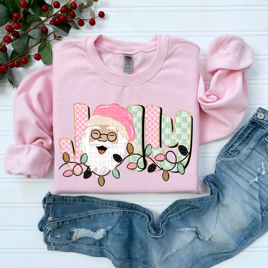 Jolly Santa Light DTF Transfer