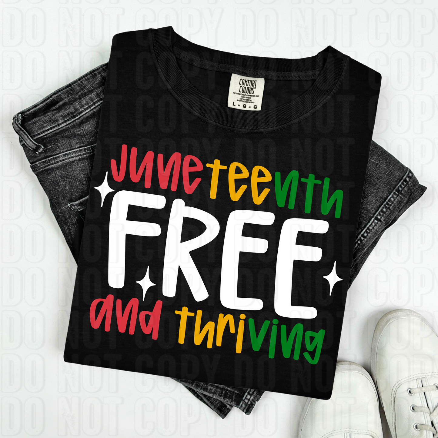 Juneteenth White DTF Transfer
