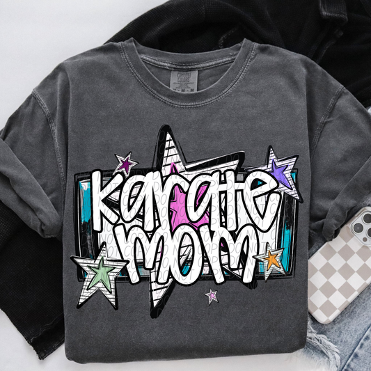 KARATE MOM CS Bright Stars DTF Transfer
