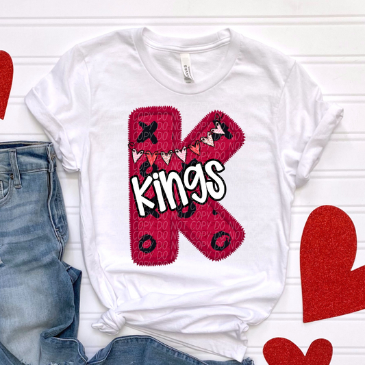 Kings Valentine School Spirit DTF Transfer