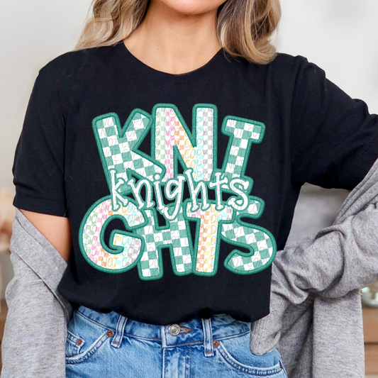 KNIGHTS CS Checker Mascot DTF Transfer