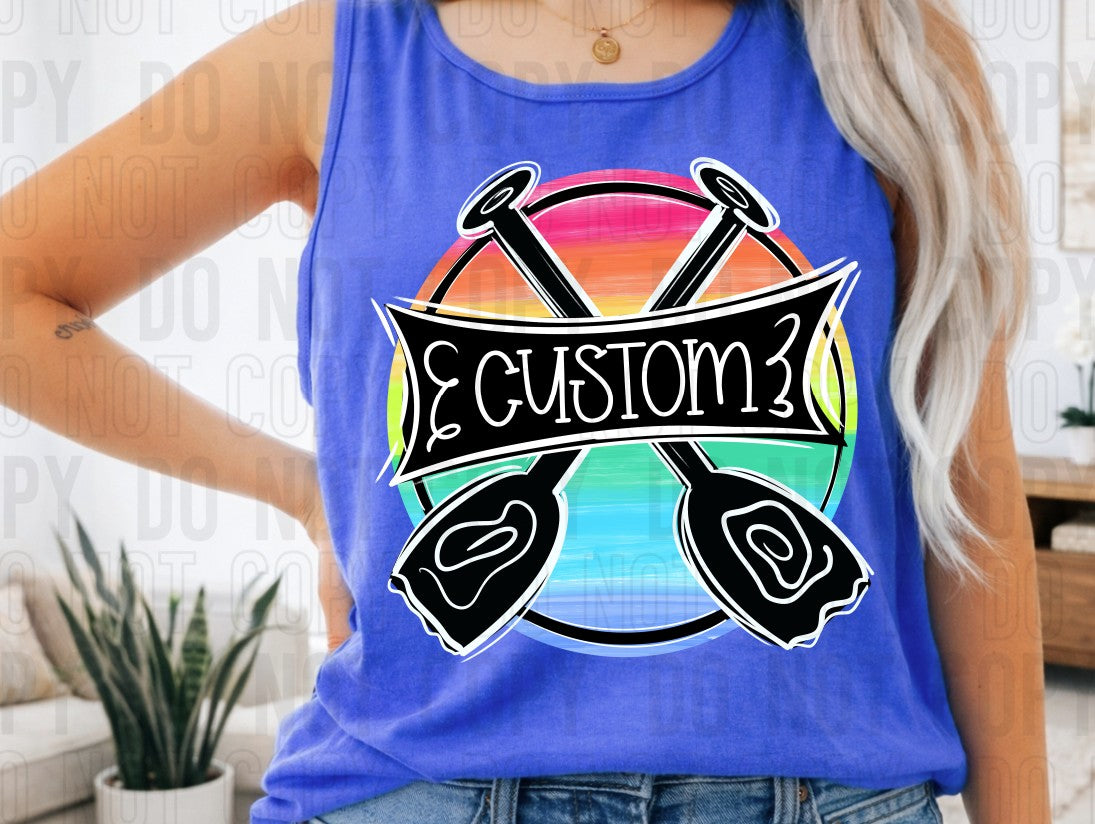 Summer Lake Custom Name DTF Transfer