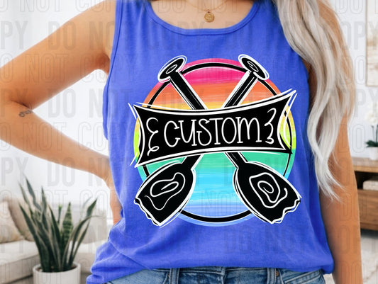 Summer Lake Custom Name DTF Transfer
