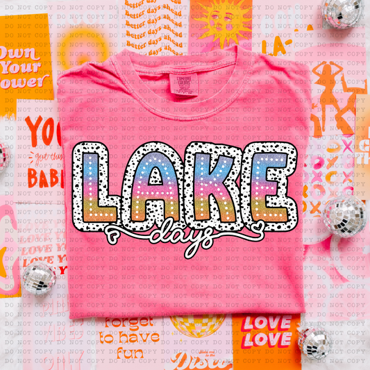 Lake Days Tie Dye DTF Transfer