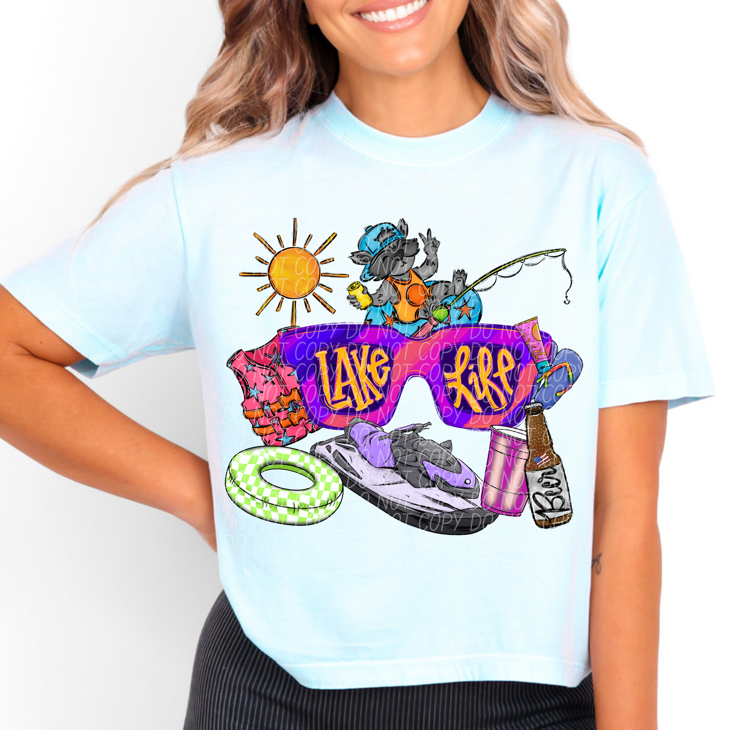 Lake Life Jet Ski DTF Transfer