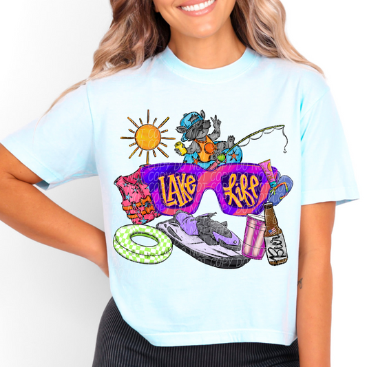 Lake Life Jet Ski DTF Transfer