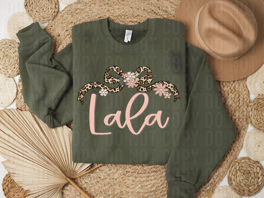 Lala Leopard Coquette DTF Transfer