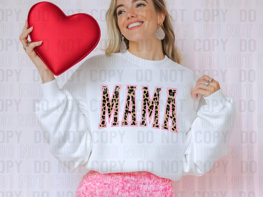 Leopard Mama Grunge DTF Transfer