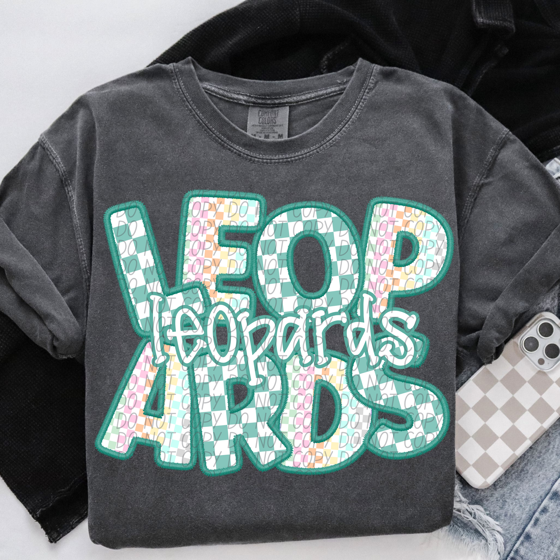 LEOPARDS CS Checker Mascot DTF Transfer