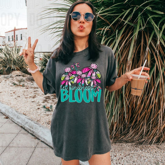 Let Kindness Bloom DTF Transfer
