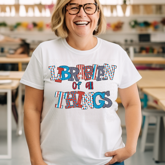 Librarian Of All Things DTF Transfer