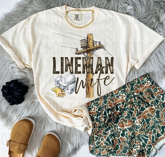 Lineman Wife DTF Transfer