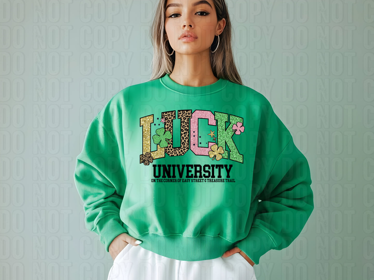 Luck University DTF Transfer