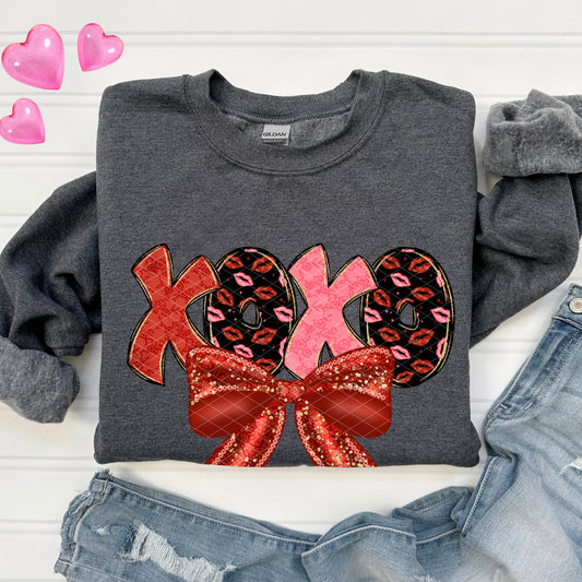 Xoxo Lace Bow DTF Transfer