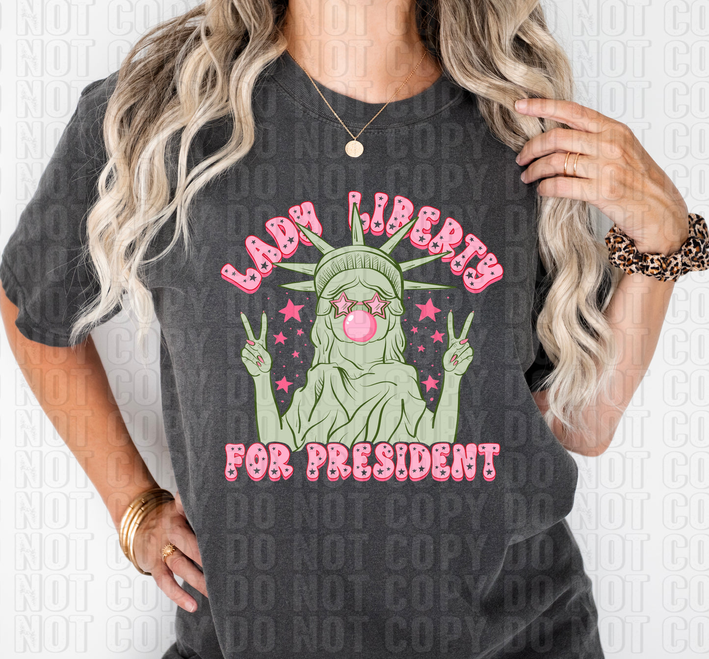 Lady Liberty For President DTF Transfer