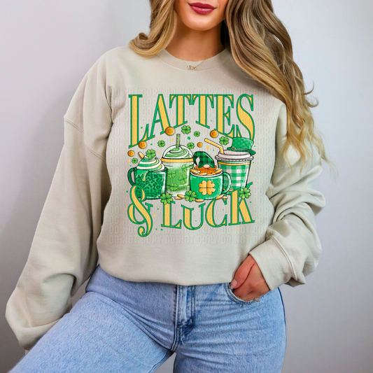 Lattes & Luck DTF Transfer