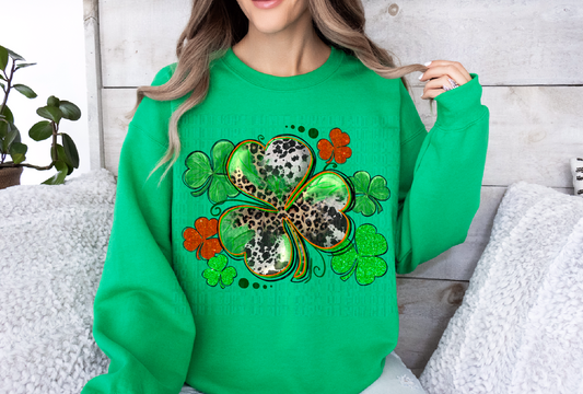 Clovers Leopard And Cowhide DTF Transfer