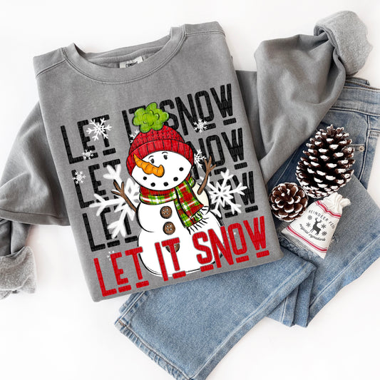Let It Snow Stacked DTF Transfer