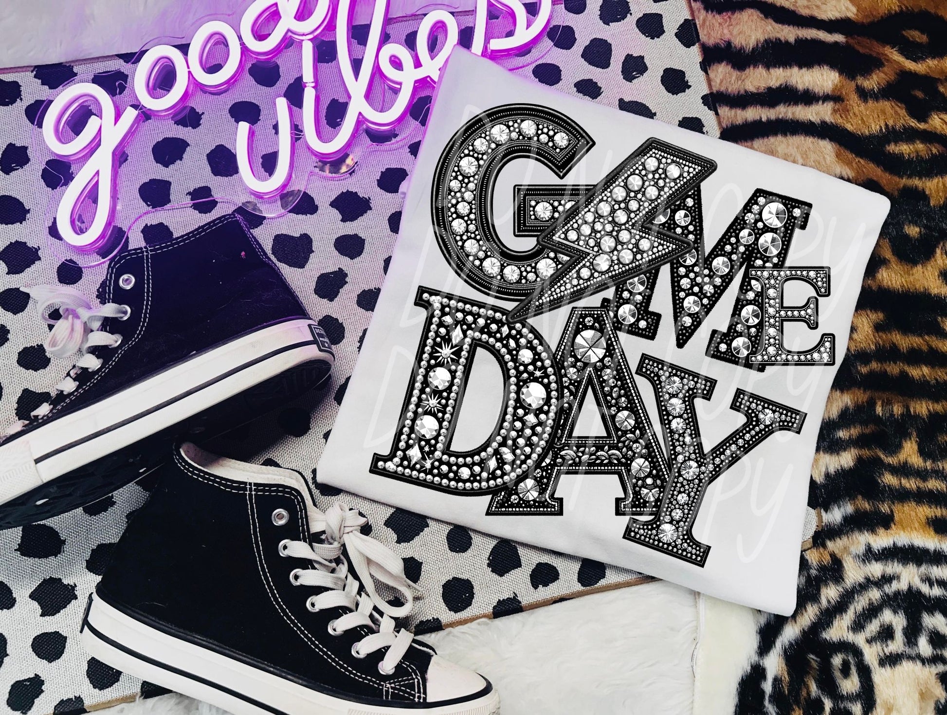 Rhinestone Game Day DTF Transfer