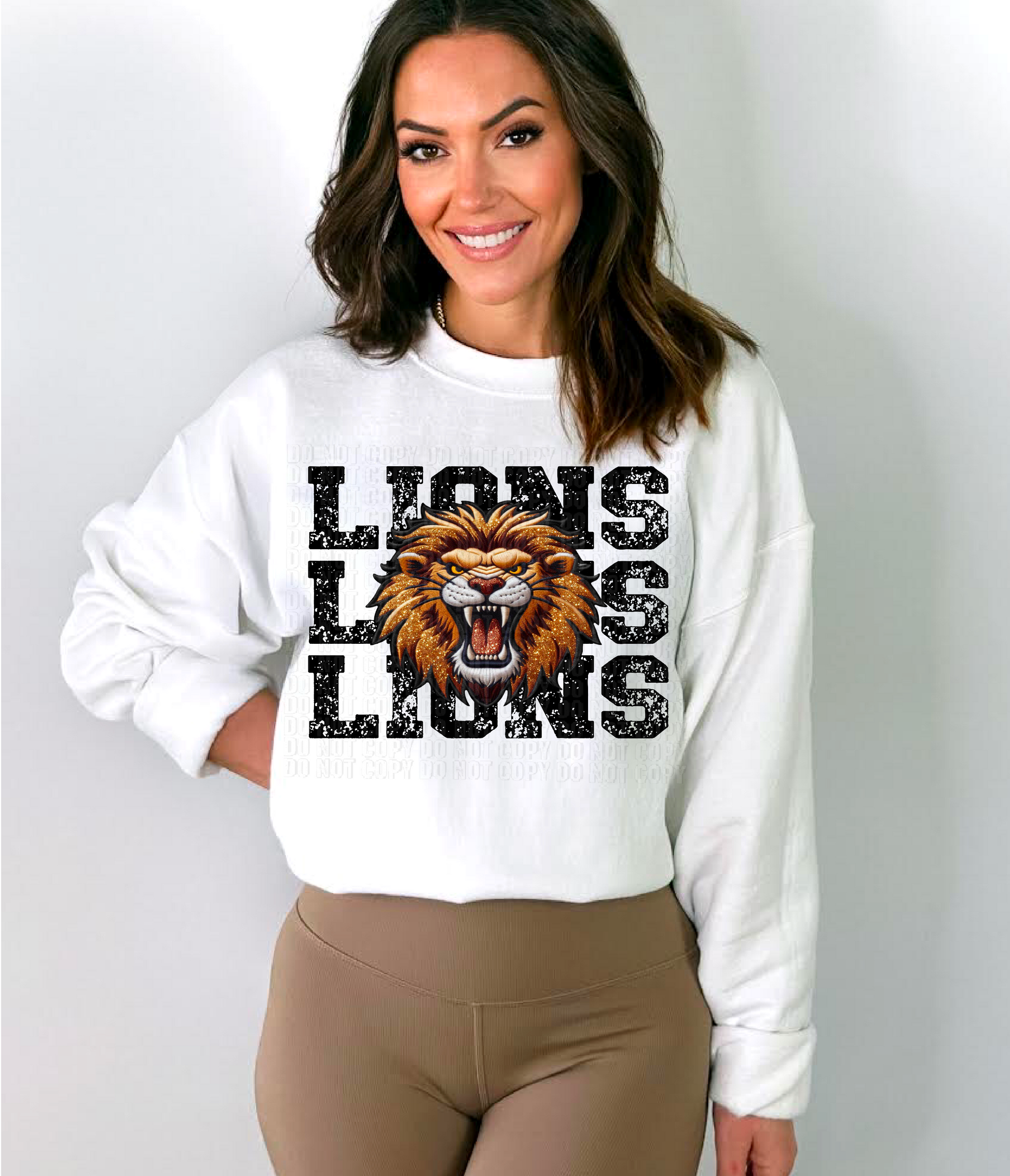 Lions Stacked DTF Transfer