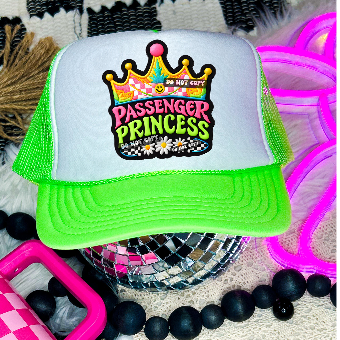 Passenger Princess Hat Patch DTF Transfer