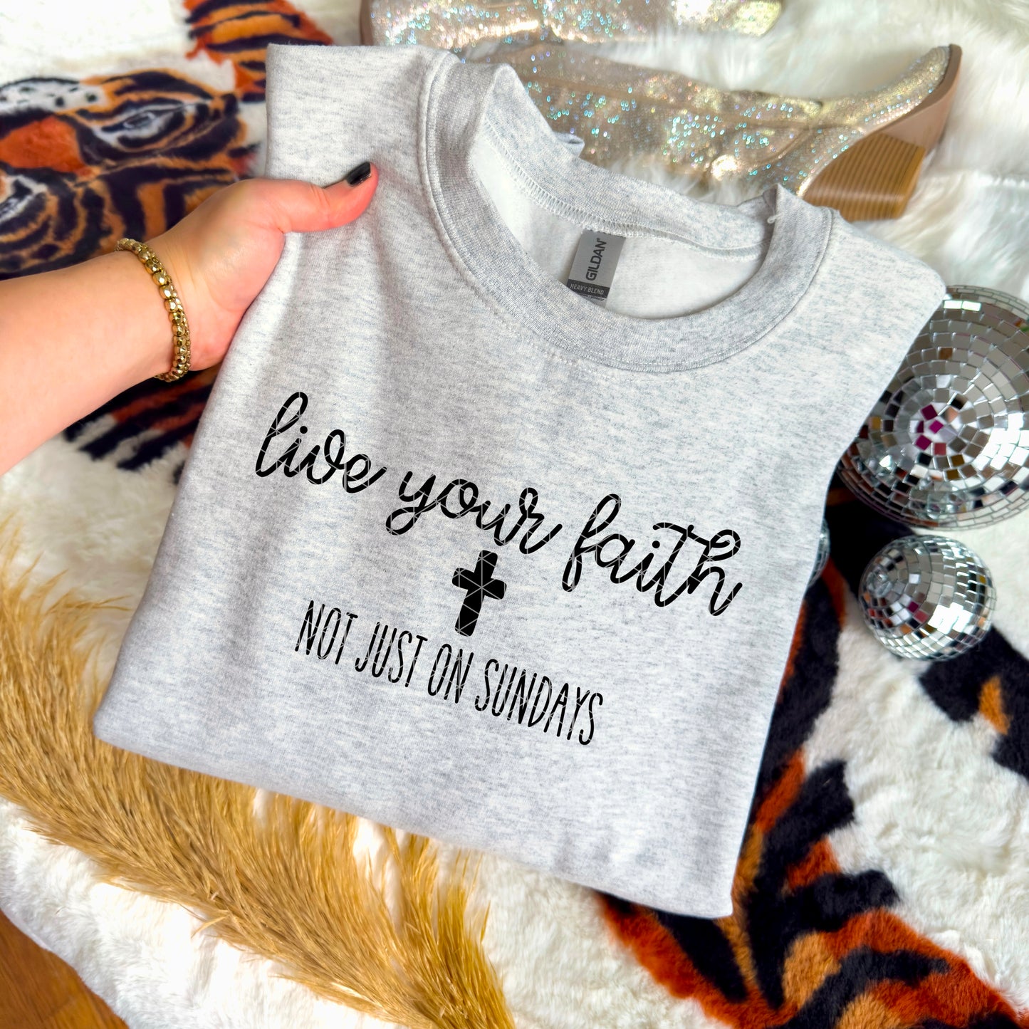 Live Your Faith Black DTF Transfer