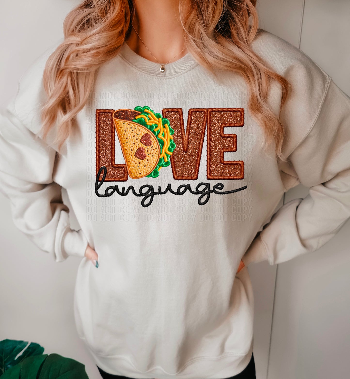 Love Language Taco DTF Transfer