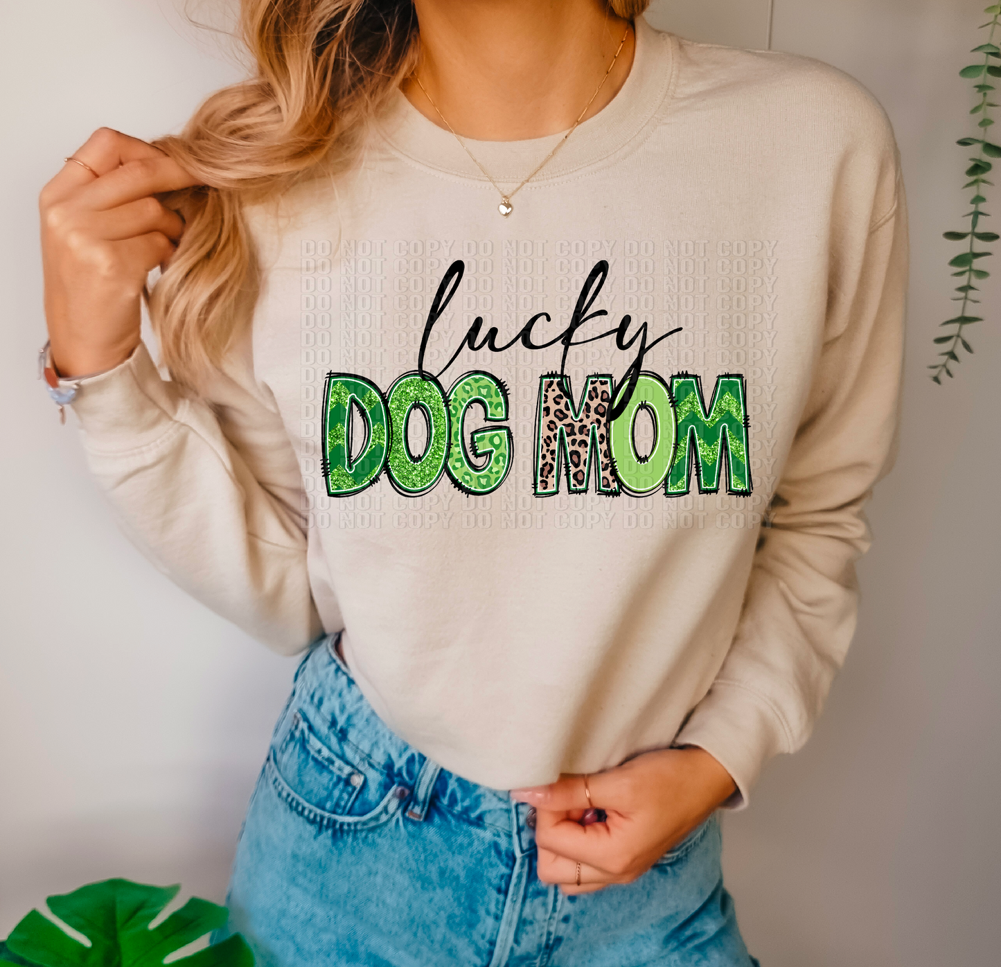 Lucky Dog Mom Leopard DTF Transfer