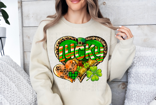 Lucky Hearts DTF Transfer