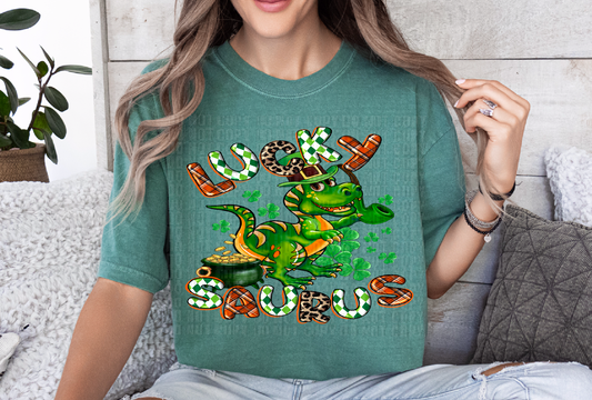 Lucky Saurus DTF Transfer