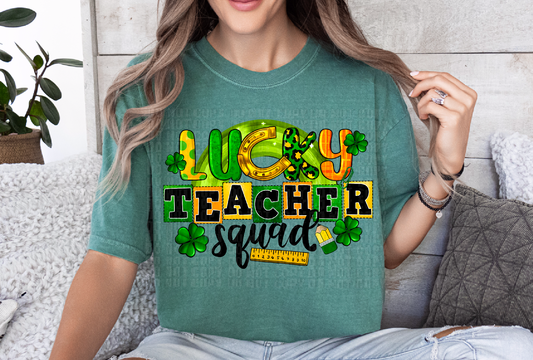 Lucky Teacher Squad DTF Transfer