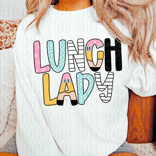 Lunch Lady DTF Transfer
