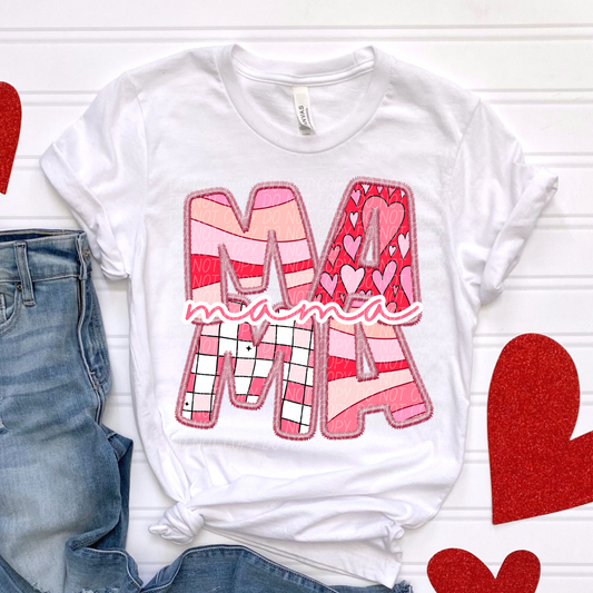 Mama Valentine Boho Stacked DTF Transfer