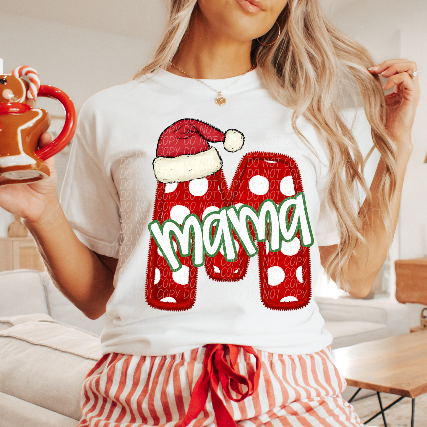 Mama Christmas Name DTF Transfer