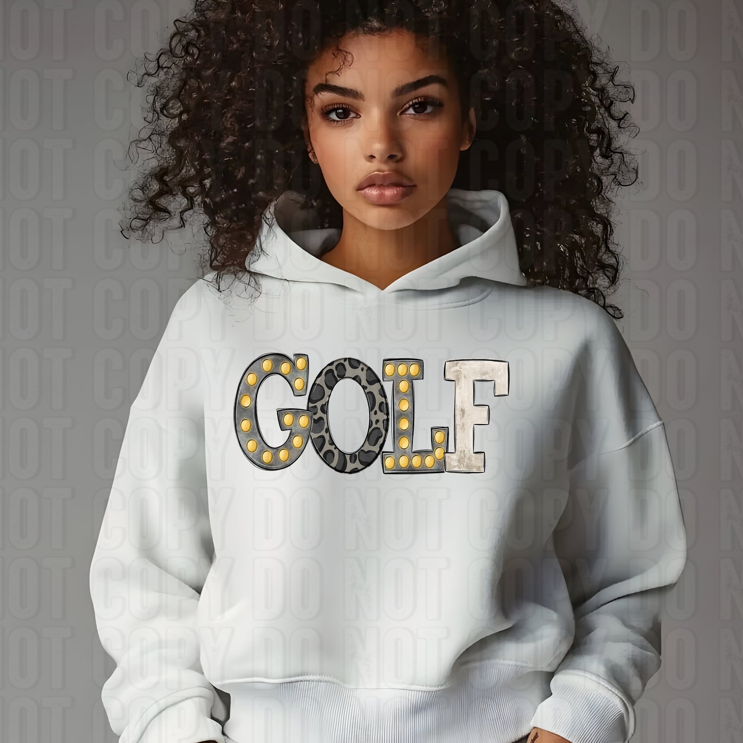 Golf Marquee Leopard DTF Transfer