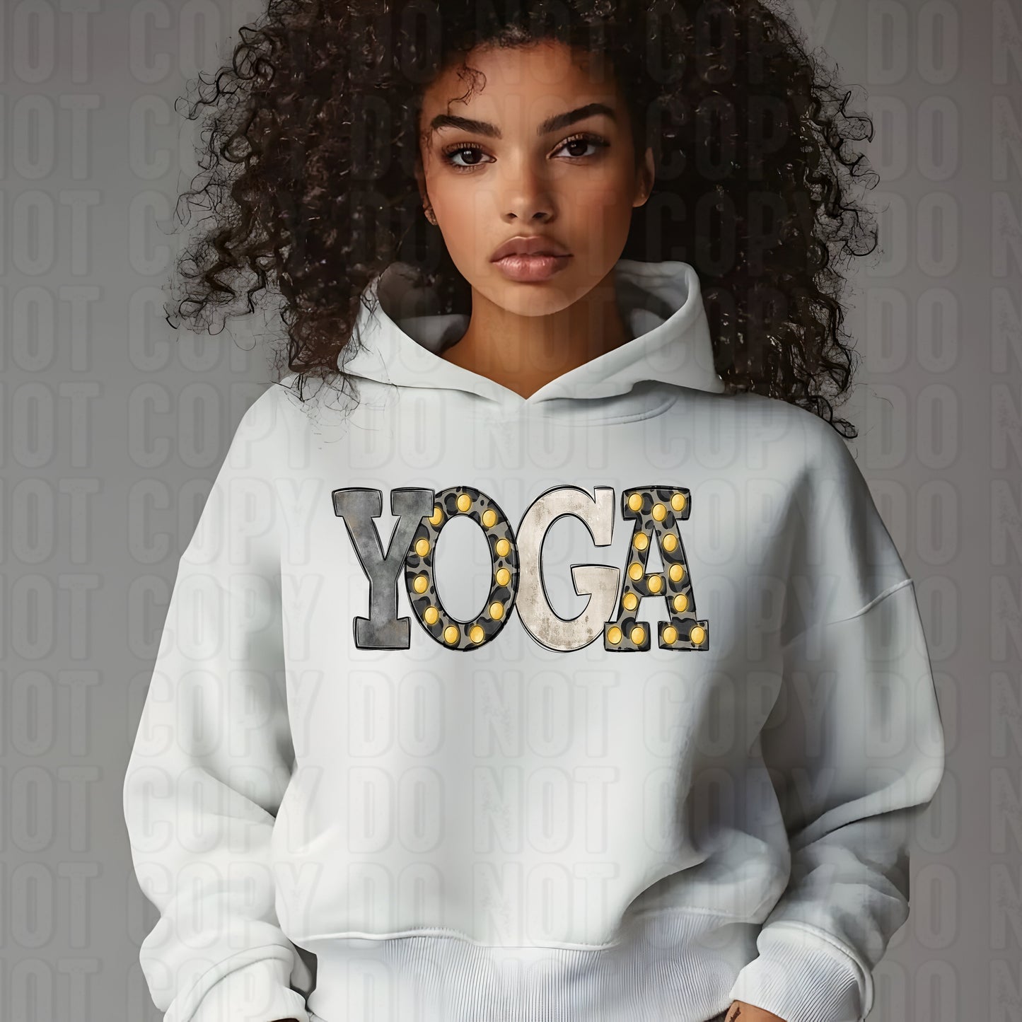 Yoga Marquee Leopard DTF Transfer