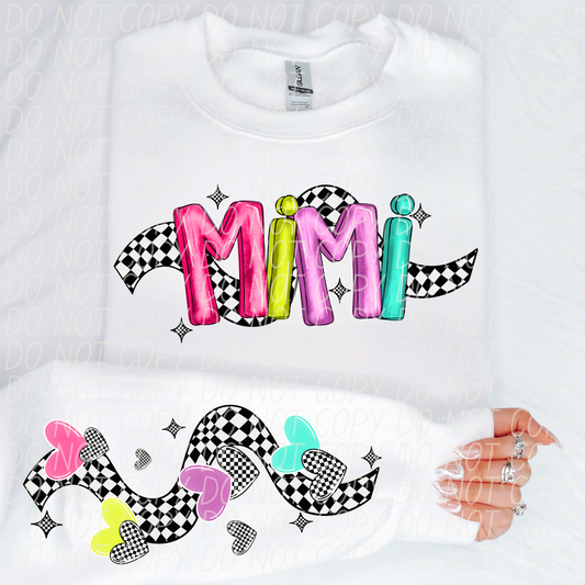 Mimi Bright Checker DTF Transfer
