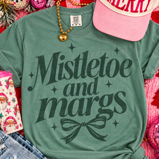 Mistletoes And Margs DTF Transfer
