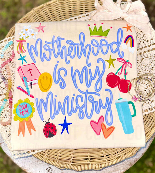 Motherhood Is My Ministry Collage DTF Transfer