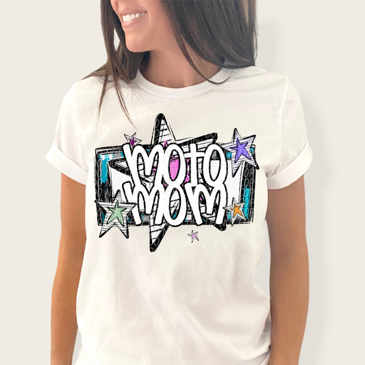 MOTO MOM CS Bright Stars DTF Transfer