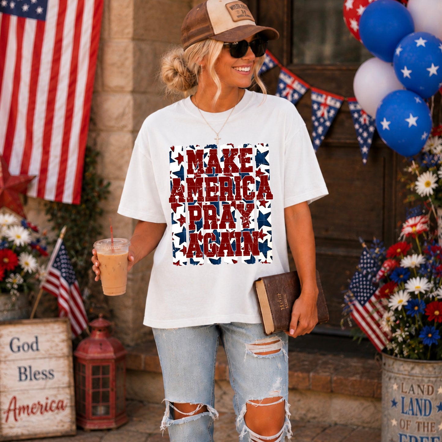 Make America Pray Again DTF Transfer