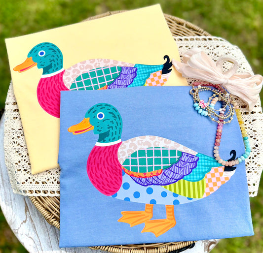 Preppy Mallard Duck DTF Transfer