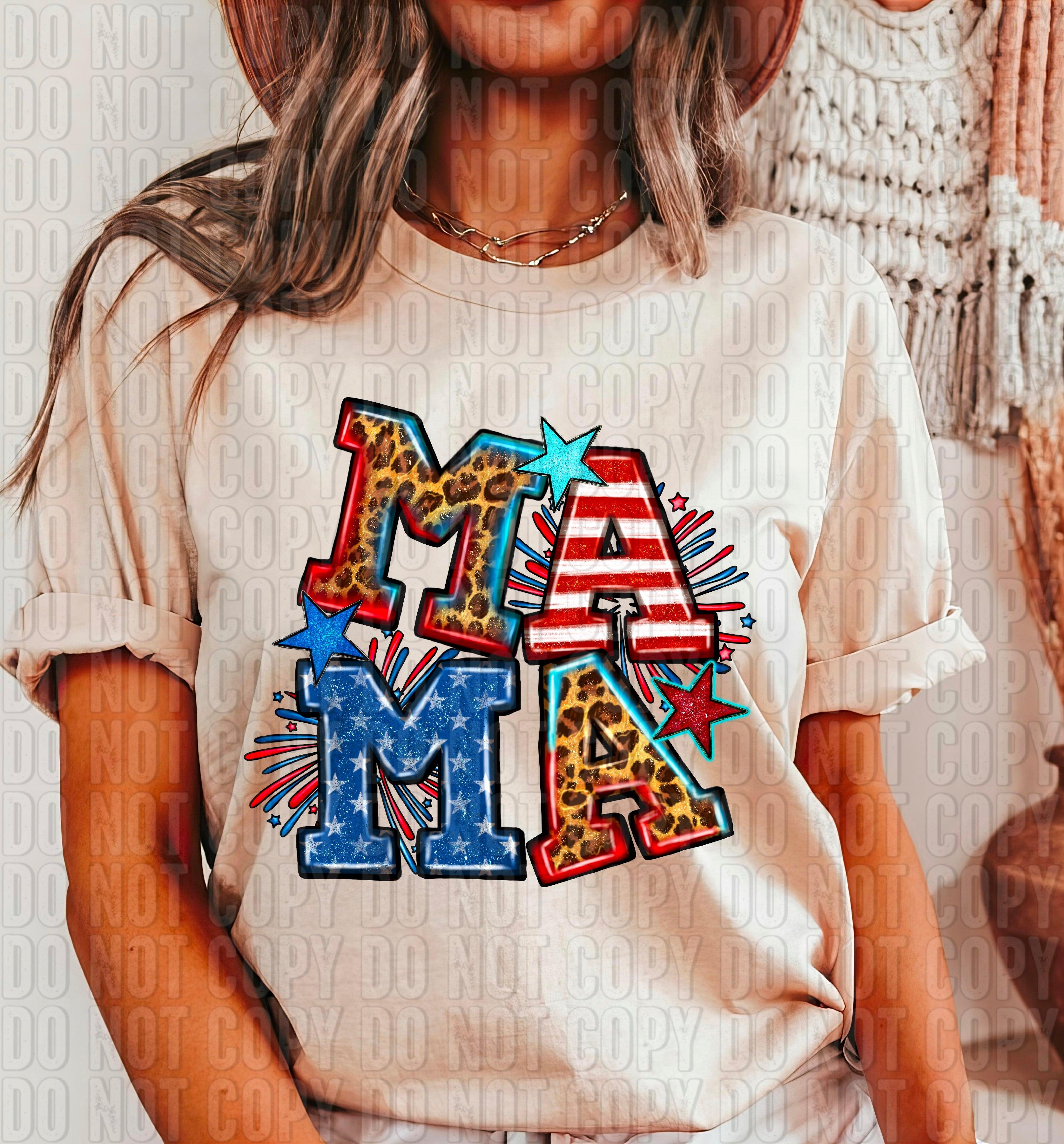 Mama Cheetah American Doodle DTF Transfer – K&M Designs