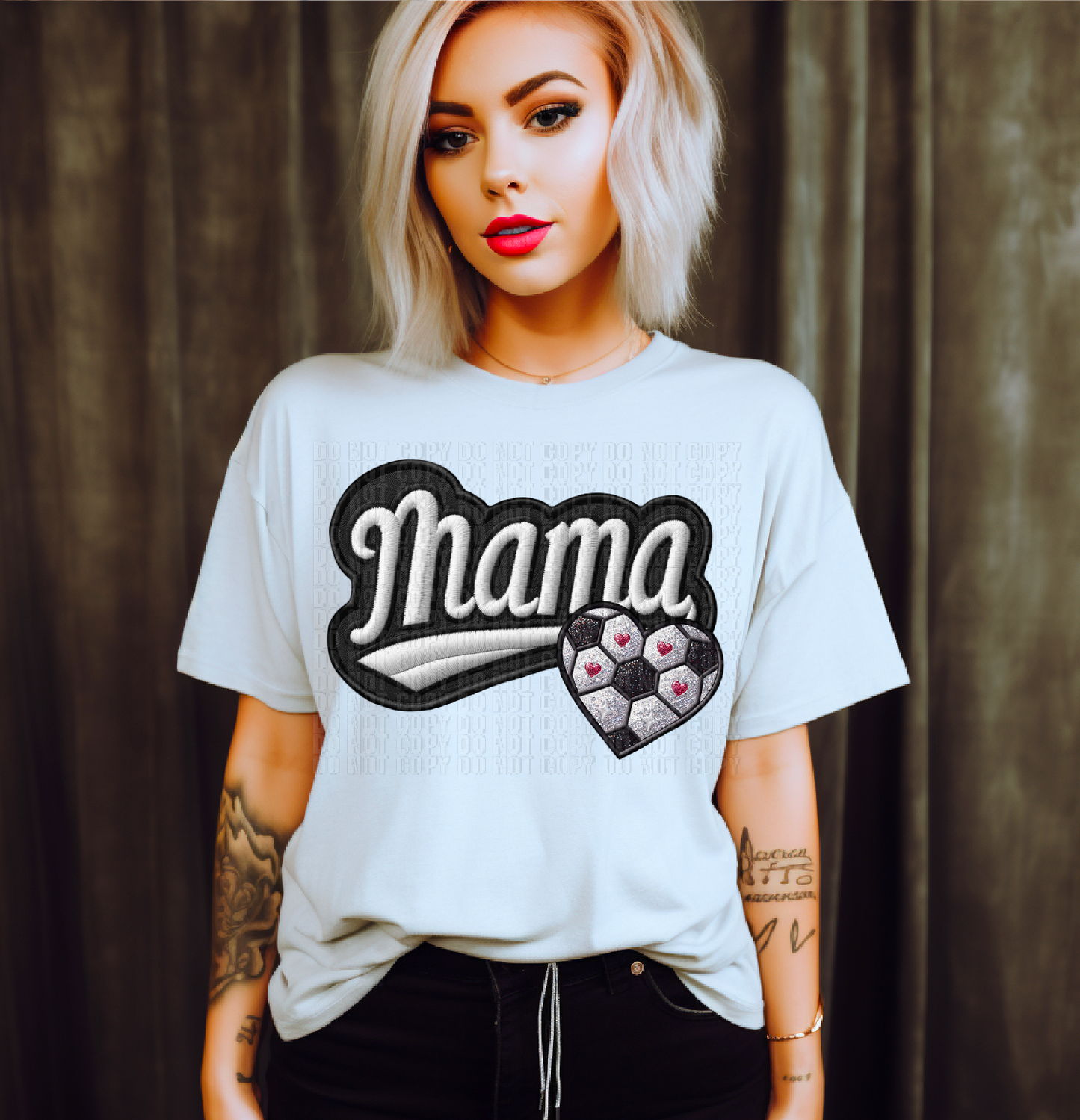 Varsity Mama Soccer Faux DTF Transfer