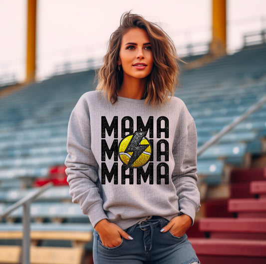 Mama Tennis Stack DTF Transfer