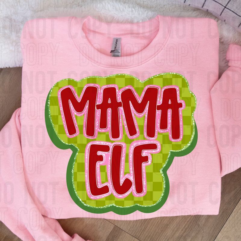 Mama Elf DTF Transfer